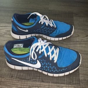 Nike Free Run + Blue Navy Running Shoes Men's